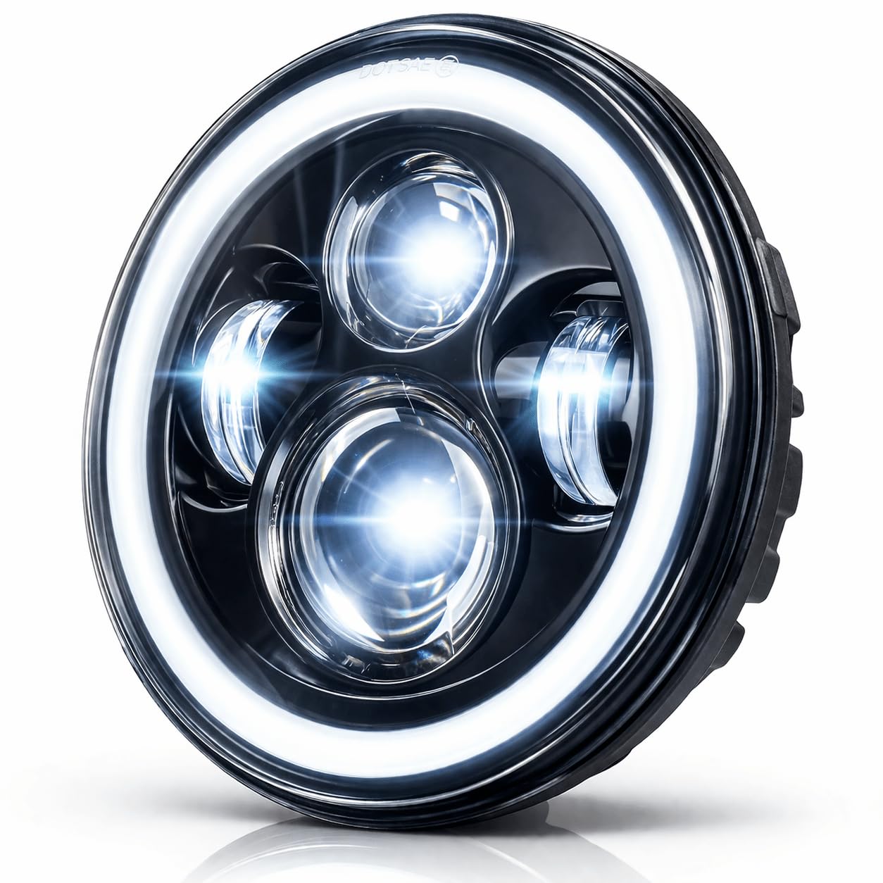 Amazon | Eagle Lights 7インチ LED ヘッドライト ヘイローリング付き